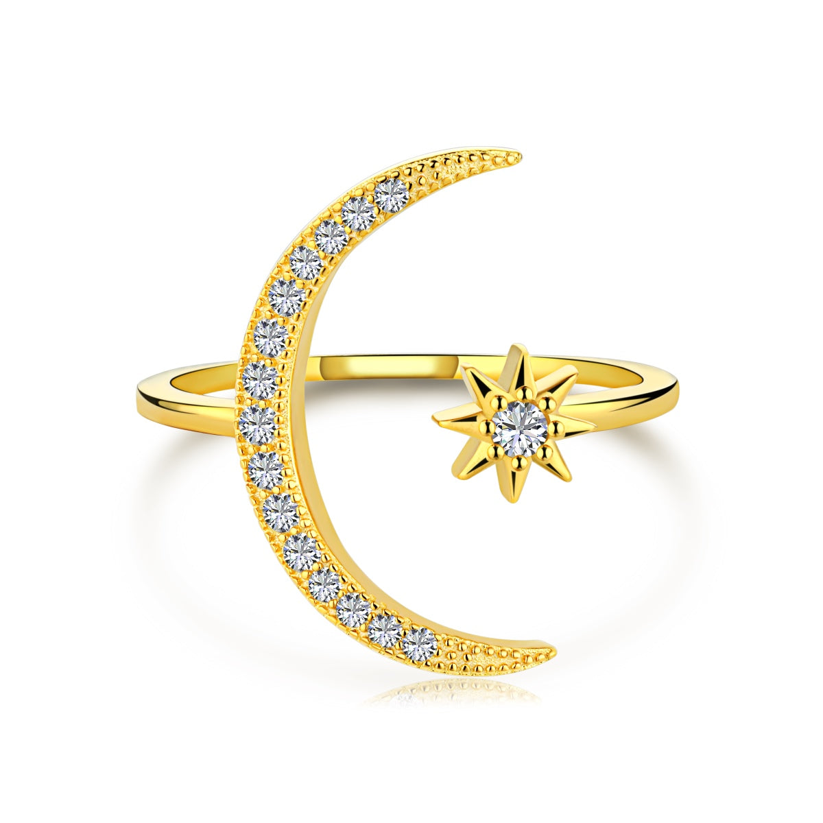 [Raffine]Ewigkeitsring mit Mond und Stern