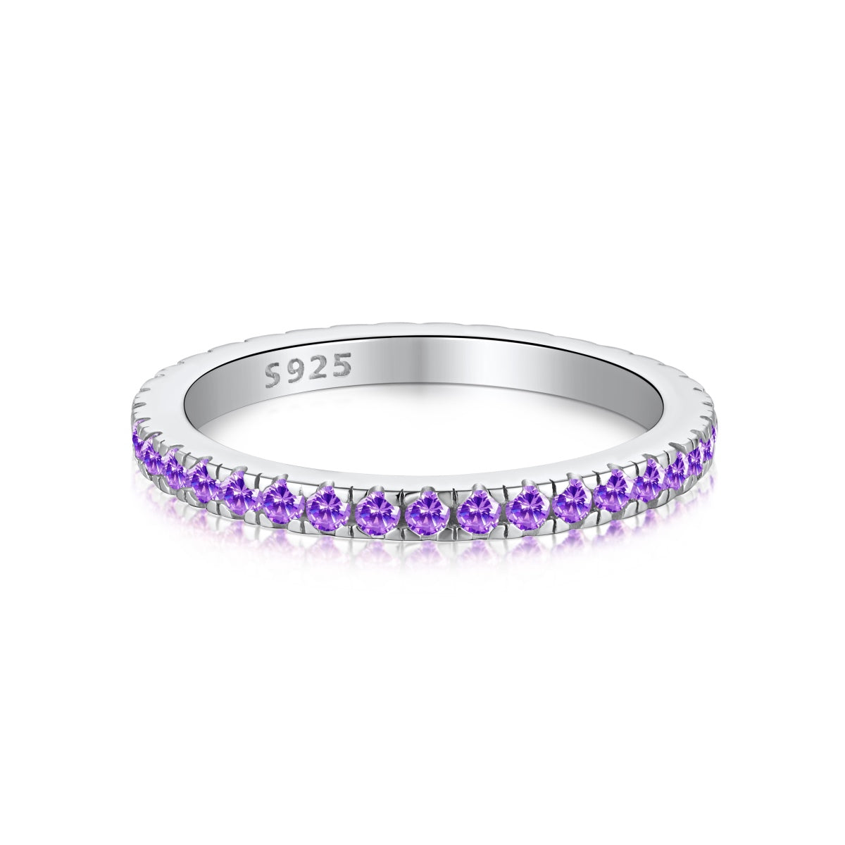 [RAFFINE]Delicate Sparkling Round Cut Daily Ring
