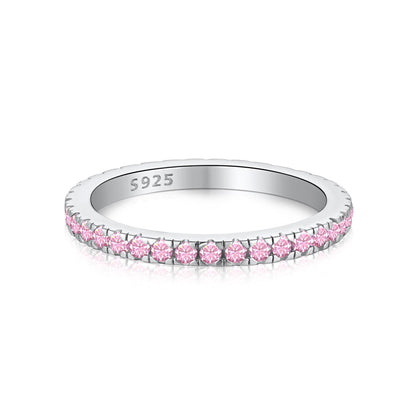 [RAFFINE]Delicate Sparkling Round Cut Daily Ring