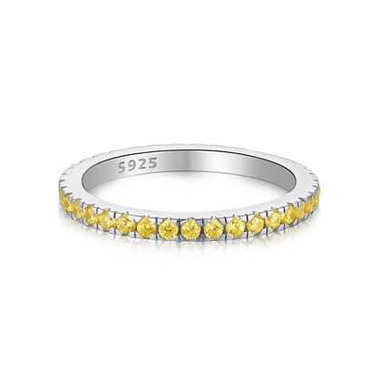 [RAFFINE]Delicate Sparkling Round Cut Daily Ring