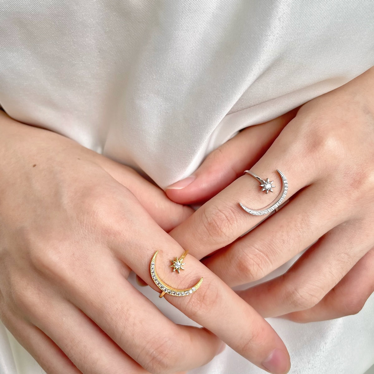 [Raffine]Ewigkeitsring mit Mond und Stern
