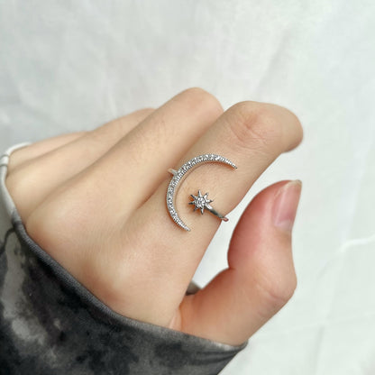 [Raffine]Ewigkeitsring mit Mond und Stern