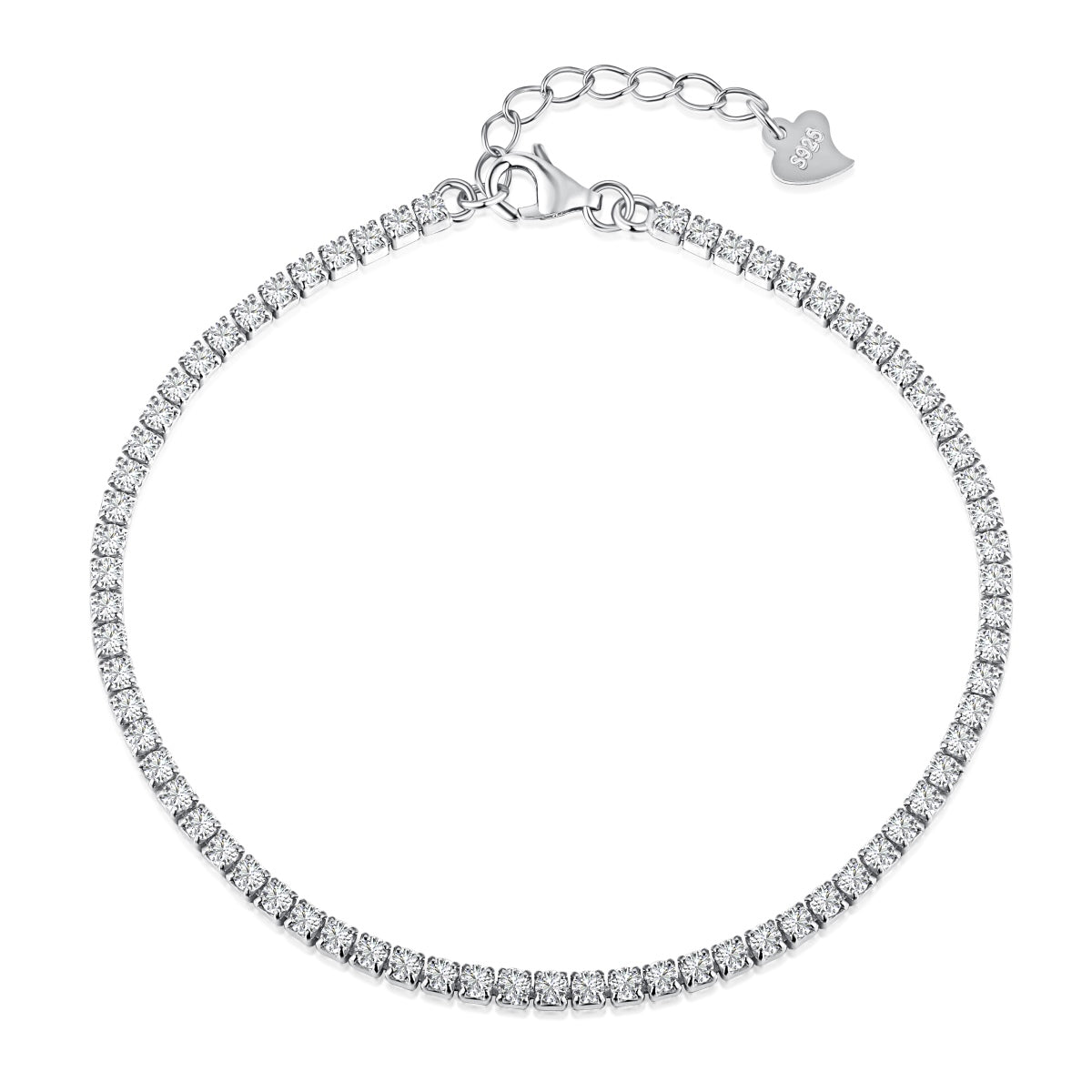 [RAFFINE]Radiant Shinning Princess Cut Tennis Bracelet