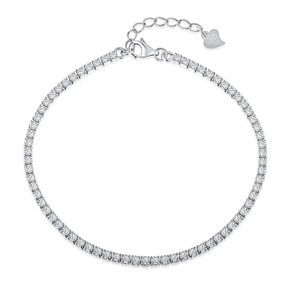 [RAFFINE]Radiant Shinning Princess Cut Tennis Bracelet