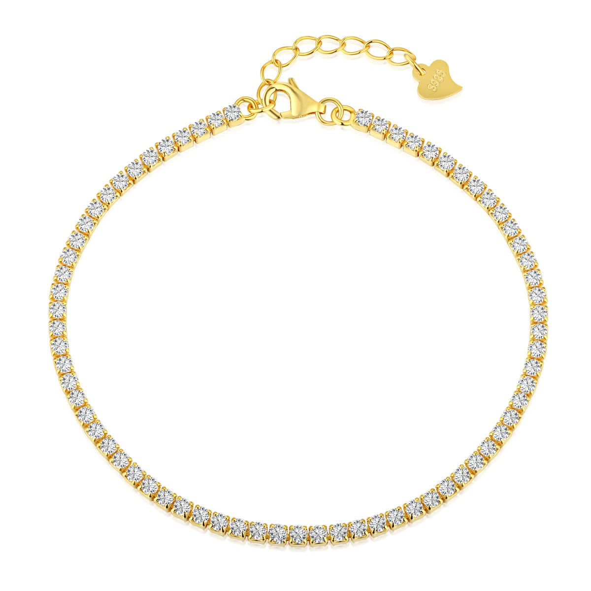 [RAFFINE]Radiant Shinning Princess Cut Tennis Bracelet