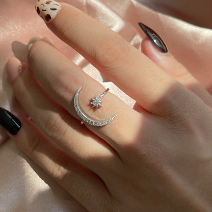 [Raffine]Ewigkeitsring mit Mond und Stern