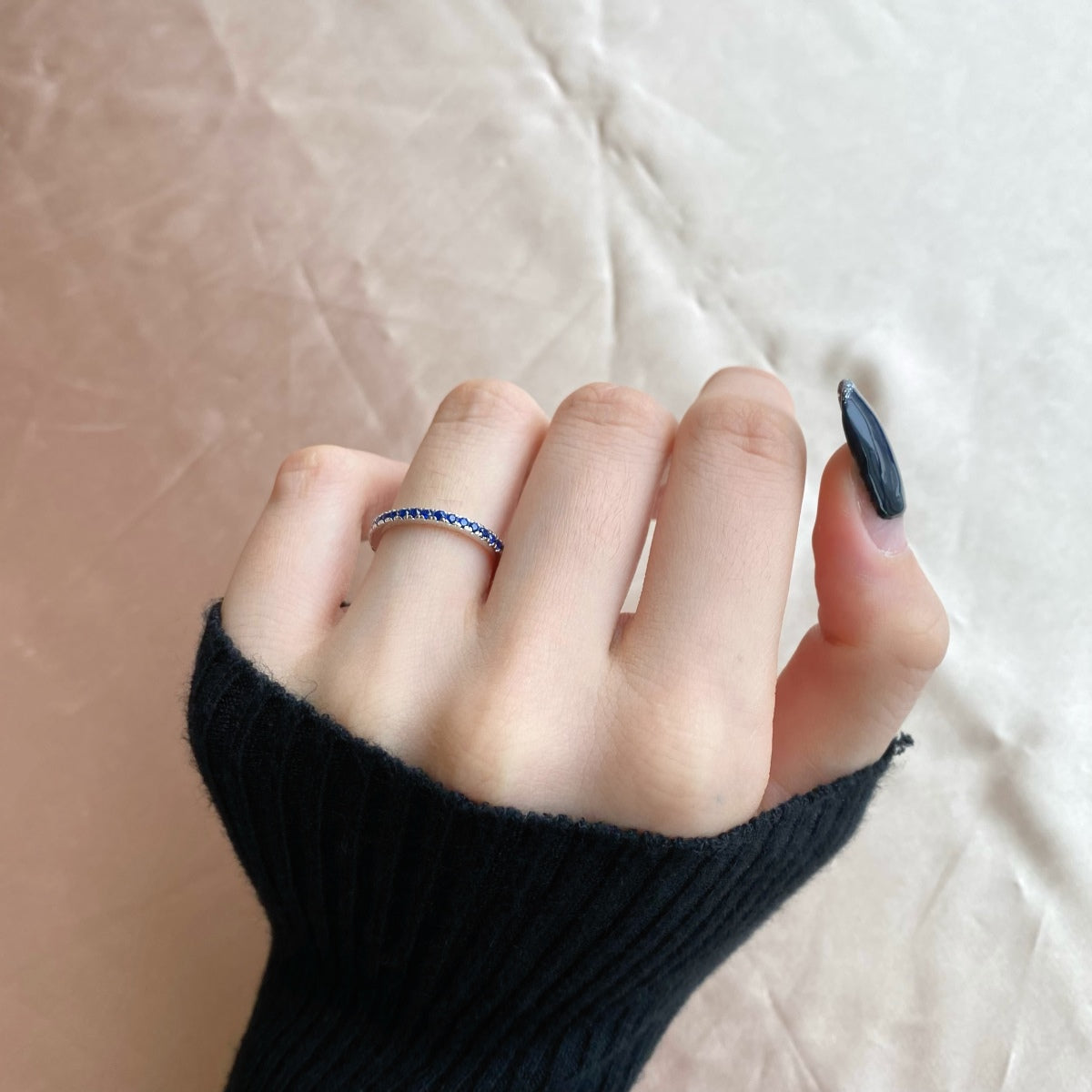 [RAFFINE]Delicate Sparkling Round Cut Daily Ring