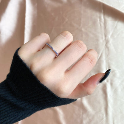 [RAFFINE]Delicate Sparkling Round Cut Daily Ring