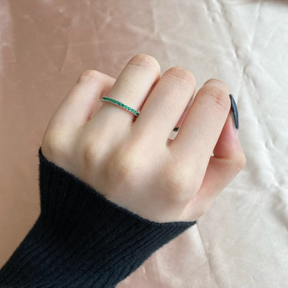 [RAFFINE]Delicate Sparkling Round Cut Daily Ring