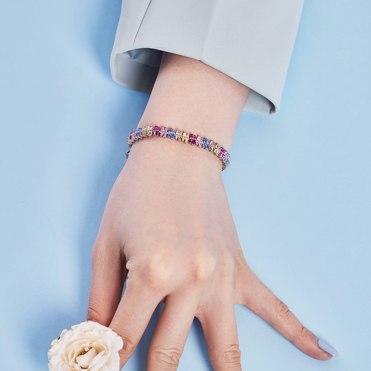 [RAFFINE]Sparkling Exquisite Multi Cut Party Bracelet