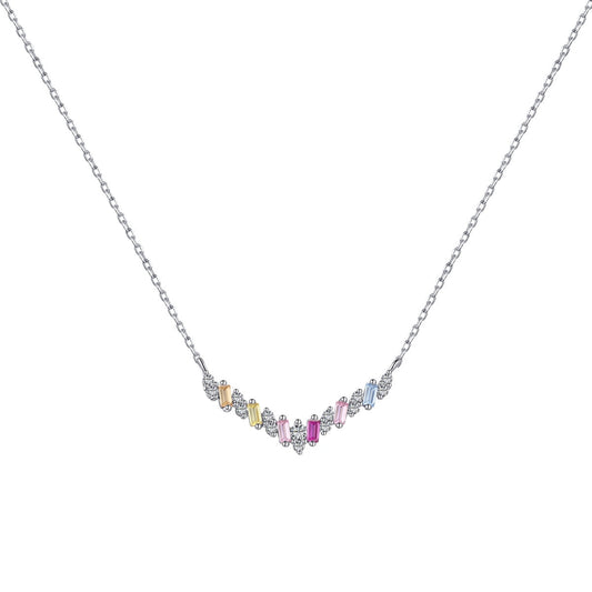 [RAFFINE]Dazzling Rainbow Necklace