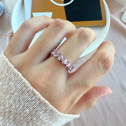 [RAFFINE]0.25 Carat Radiant Romance Heart Cut Lover Ring