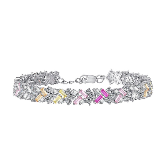 [Raffine]Dazzling Unique Multi Shape Daily Bracelet