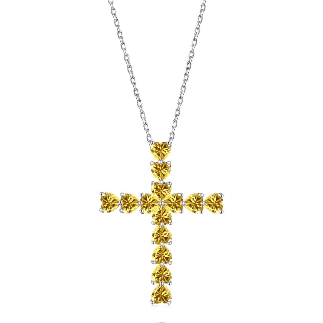[RAFFINE]Collar con forma de cruz radiante