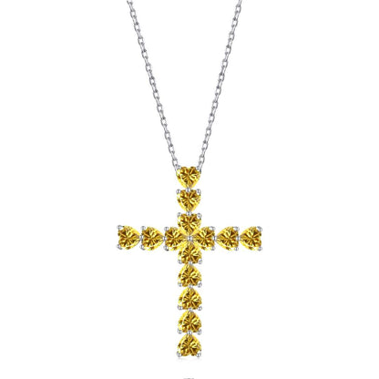 [RAFFINE]Collar con forma de cruz radiante