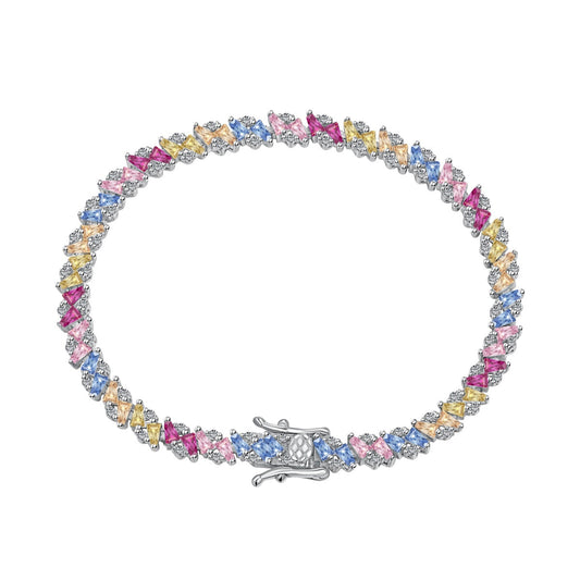 [Raffine]Ornate Sparkling Multi Cut Party Bracelet
