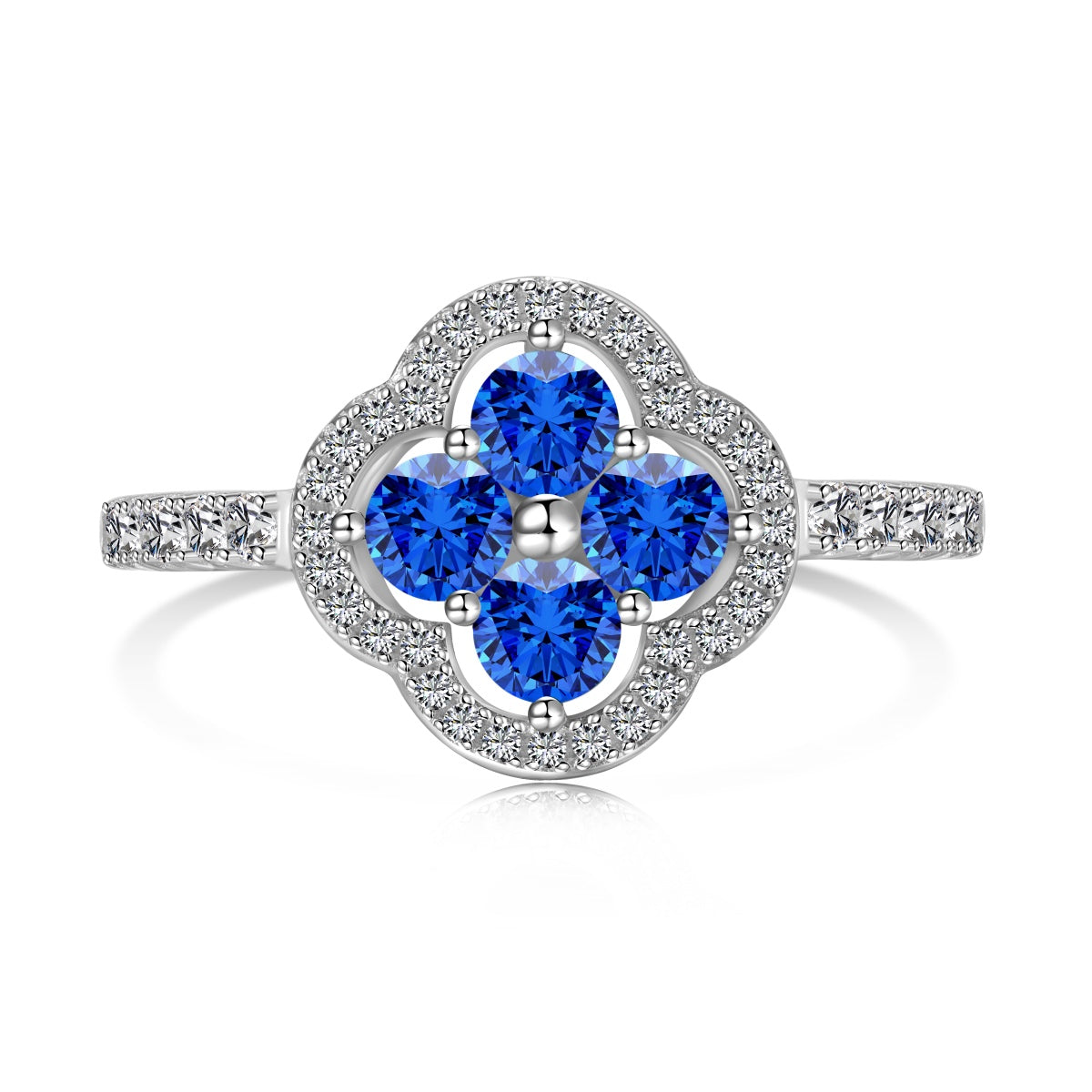 [RAFFINE]Four Leaf Clover Flower Design Ring