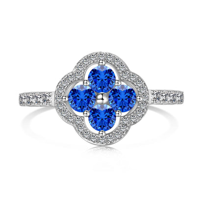 [RAFFINE]Four Leaf Clover Flower Design Ring