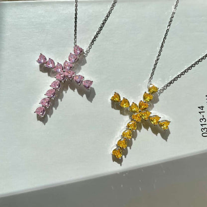 [RAFFINE]Collar con forma de cruz radiante