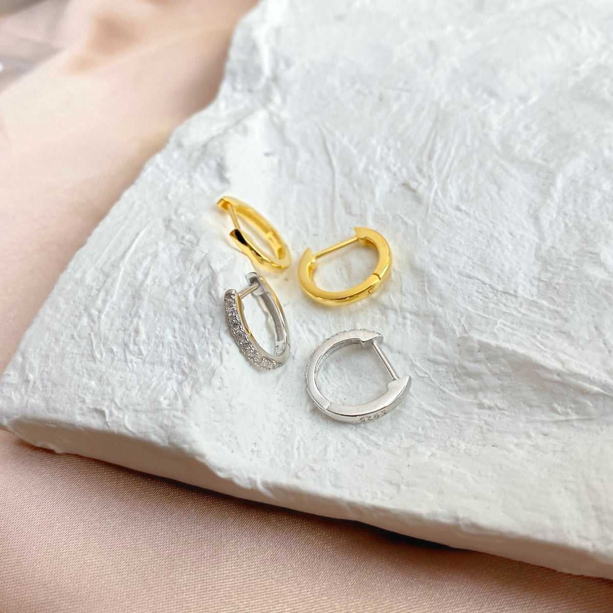 [RAFFINE]Pendientes circulares versátiles