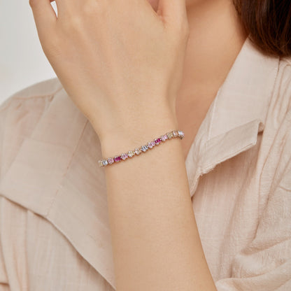 [RAFFINE]Delicate Colorful Emerald Cut Party Bracelet