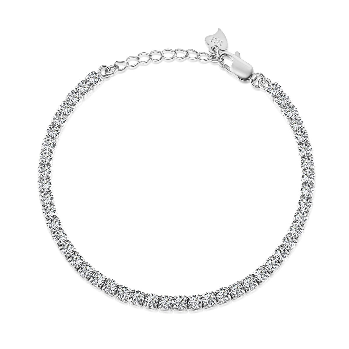 [RAFFINE]Sparkling Round Cut Daily Bracelet