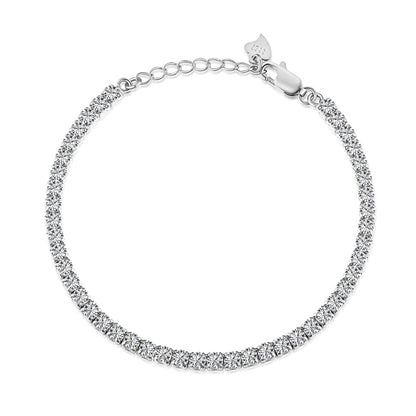 [RAFFINE]Sparkling Round Cut Daily Bracelet