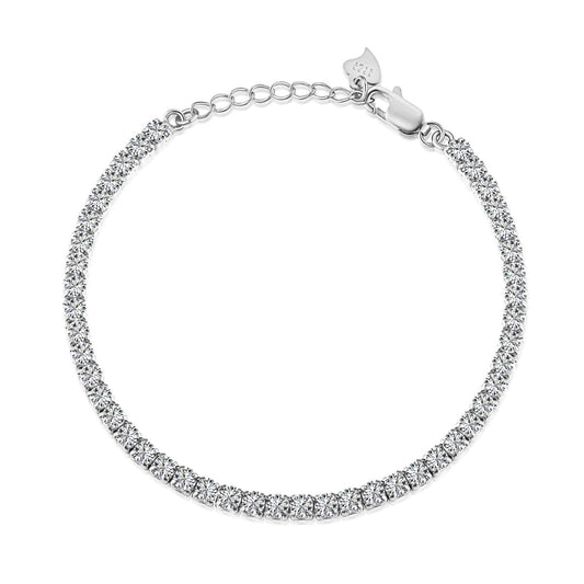 [RAFFINE]Sparkling Round Cut Daily Bracelet