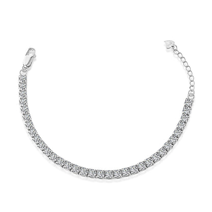 [RAFFINE]Sparkling Radiant Princess Cut Tennis Bracelet
