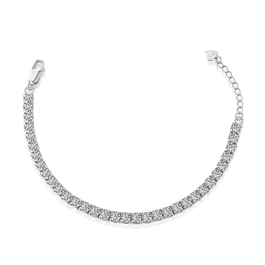 [RAFFINE]Sparkling Radiant Princess Cut Tennis Bracelet