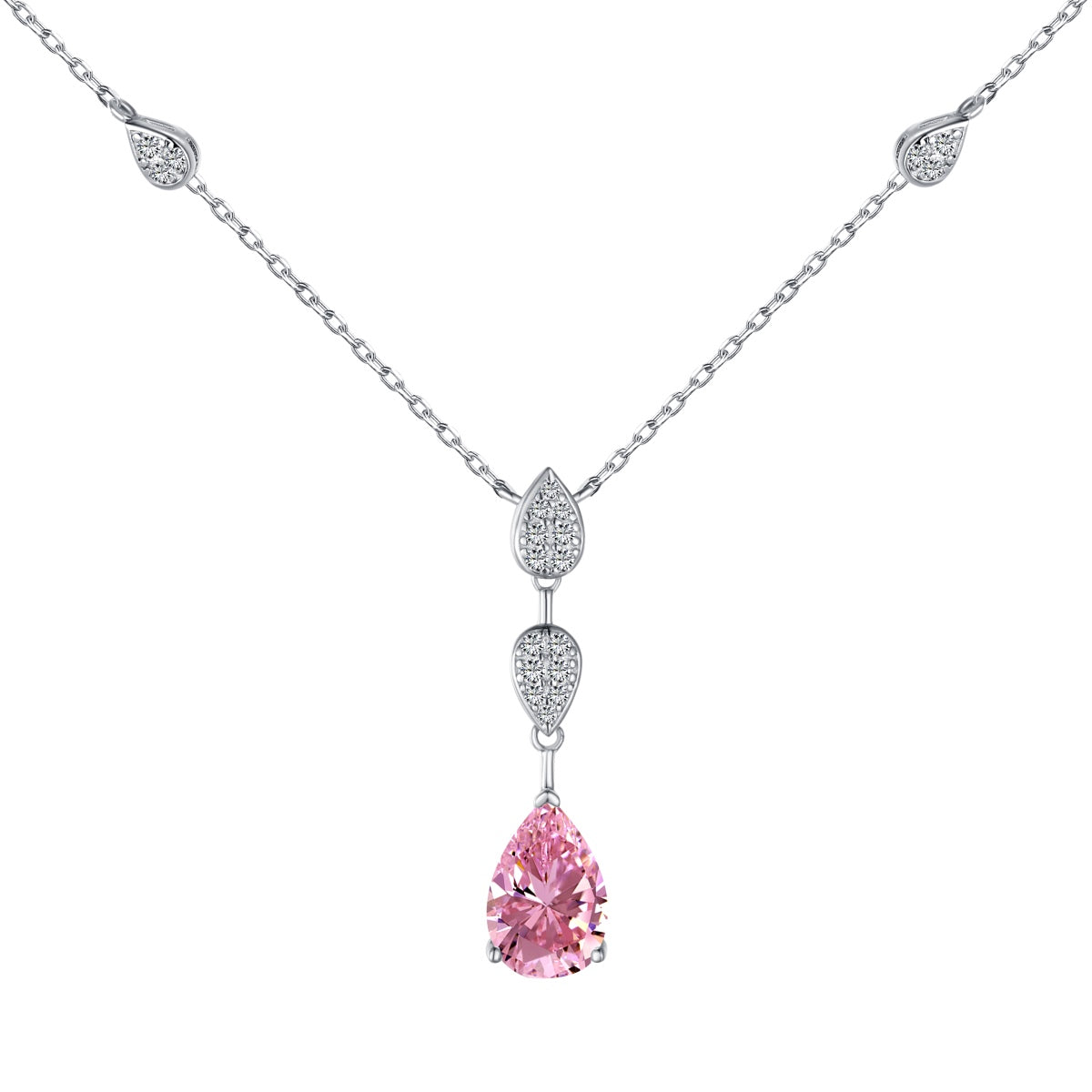 [RAFFINE]Collar deslumbrante con corte de pera