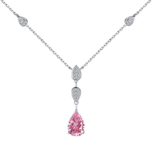 [RAFFINE]Collar deslumbrante con corte de pera