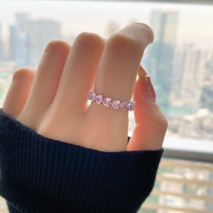 [RAFFINE]0.25 Carat Radiant Romance Heart Cut Lover Ring