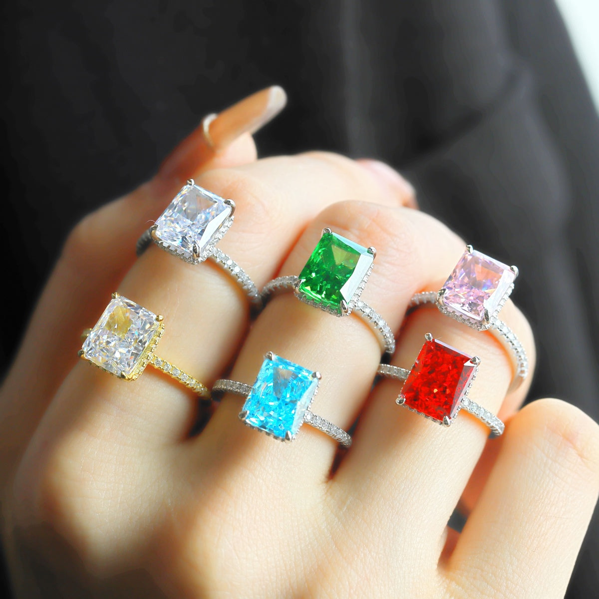 [RAFFINE]4.0 Carat Luxurious Engagement Ring