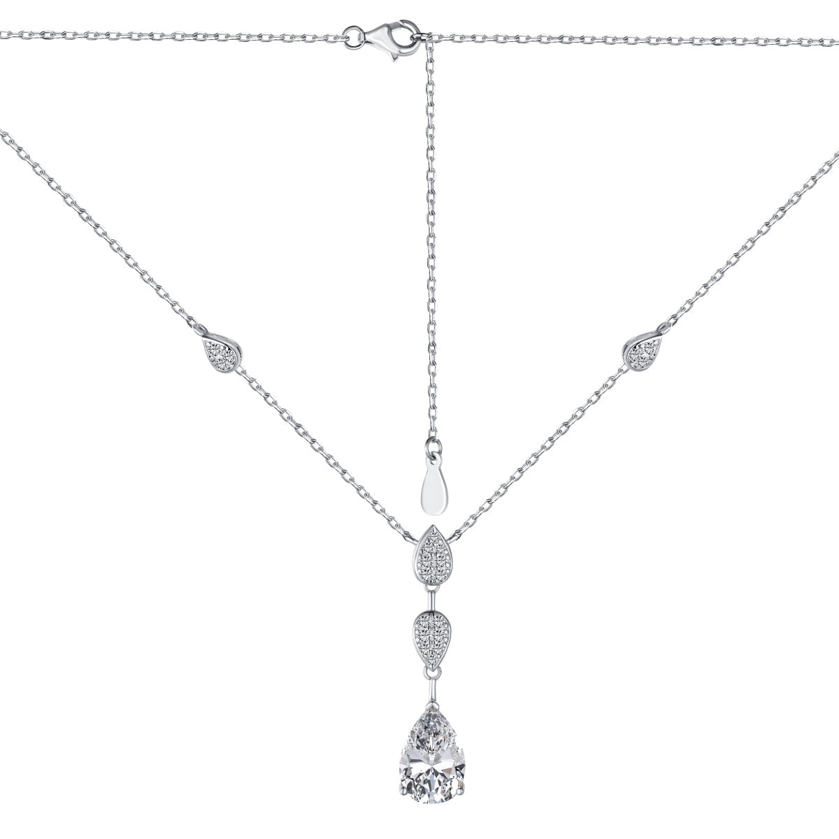 [RAFFINE]Collar deslumbrante con corte de pera