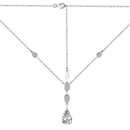 [RAFFINE]Collar deslumbrante con corte de pera