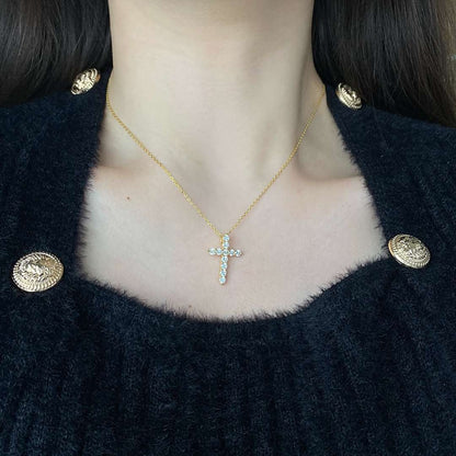 [RAFFINE]Collar único en forma de cruz