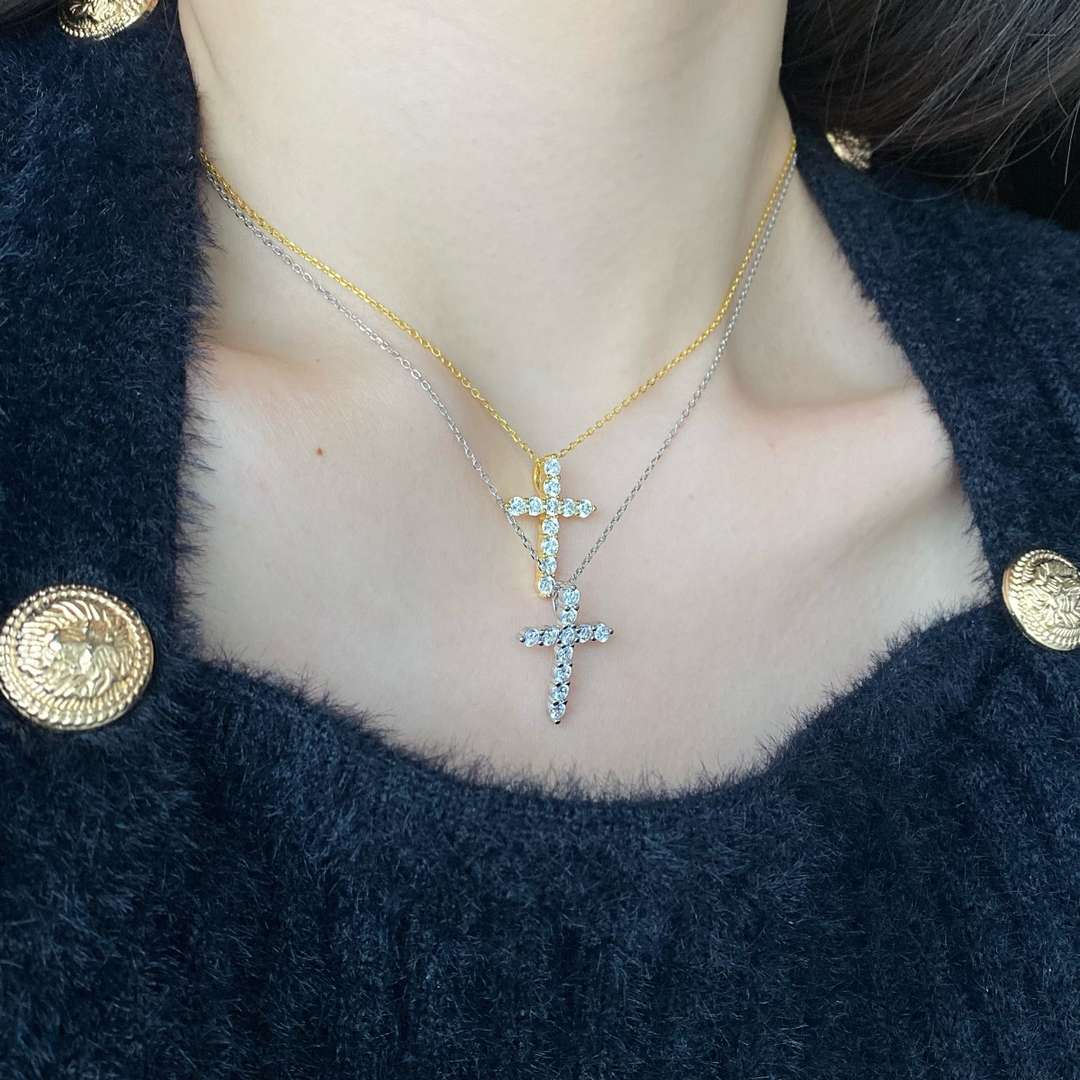 [RAFFINE]Collar único en forma de cruz