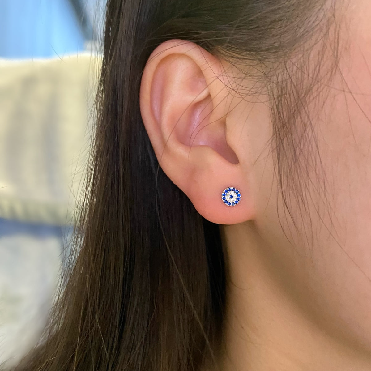 [RAFFINE]Pendientes de uña con forma de hueso de oreja de ojo de diablo