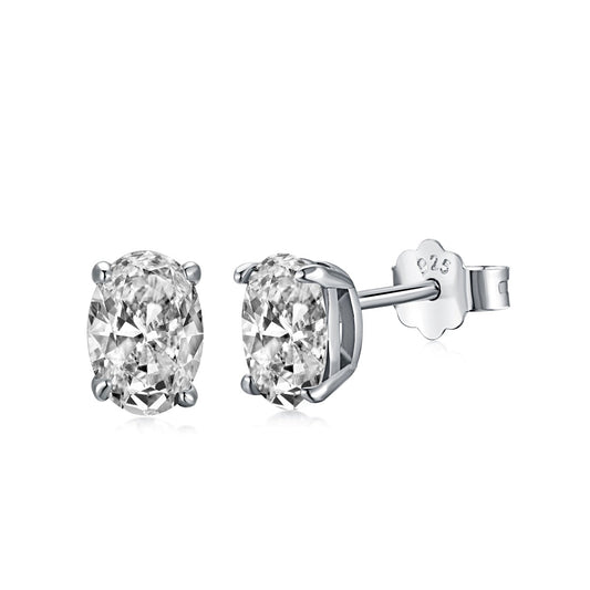 [RAFFINE]Pendientes ovalados clásicos, elegantes y dignos