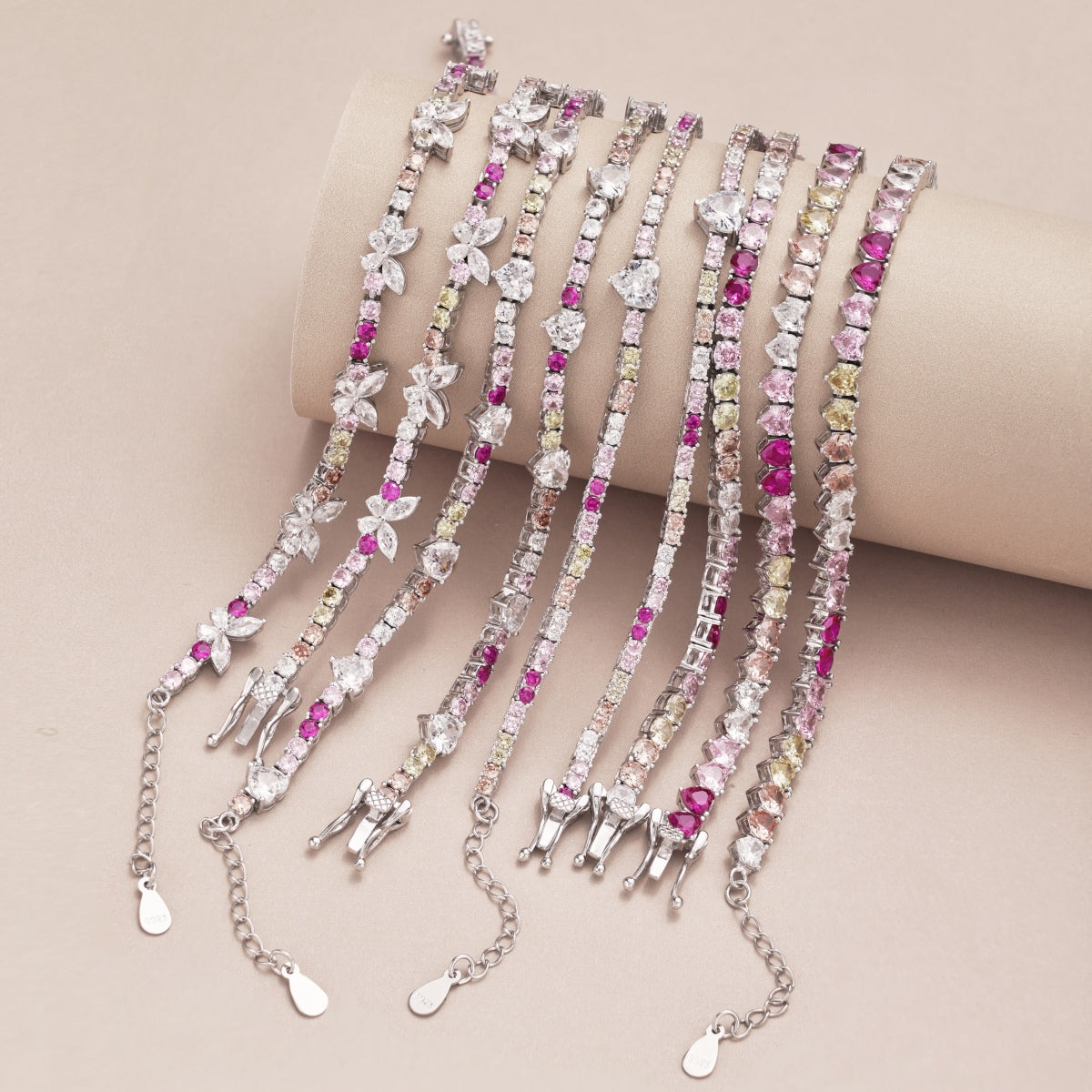 [RAFFINE]Delicate Colorful Emerald Cut Party Bracelet