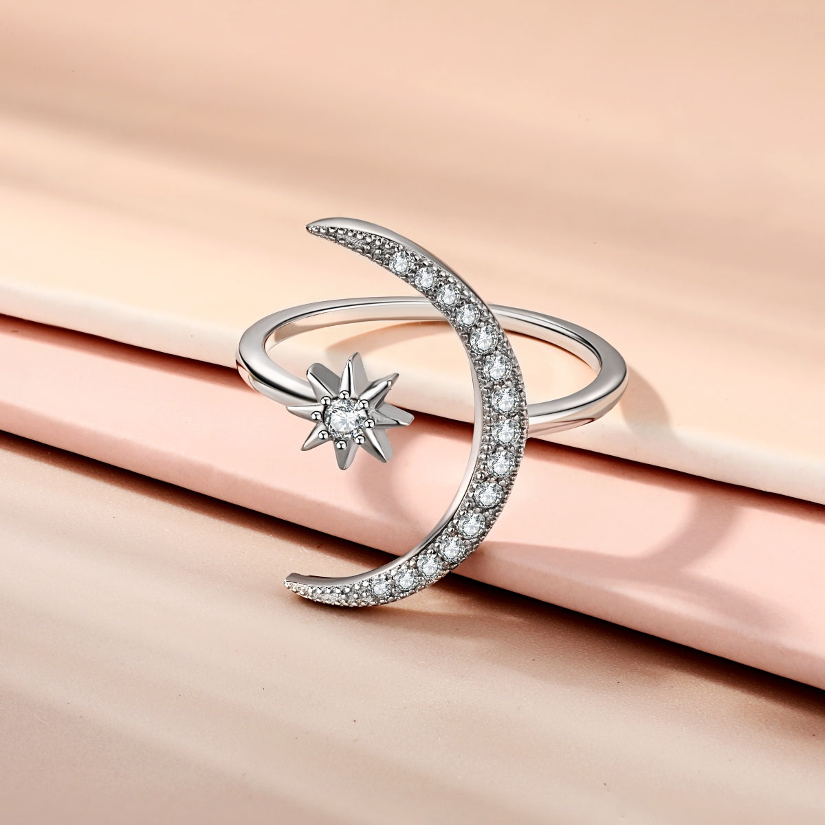 [Raffine]Ewigkeitsring mit Mond und Stern