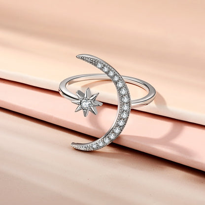 [Raffine]Ewigkeitsring mit Mond und Stern