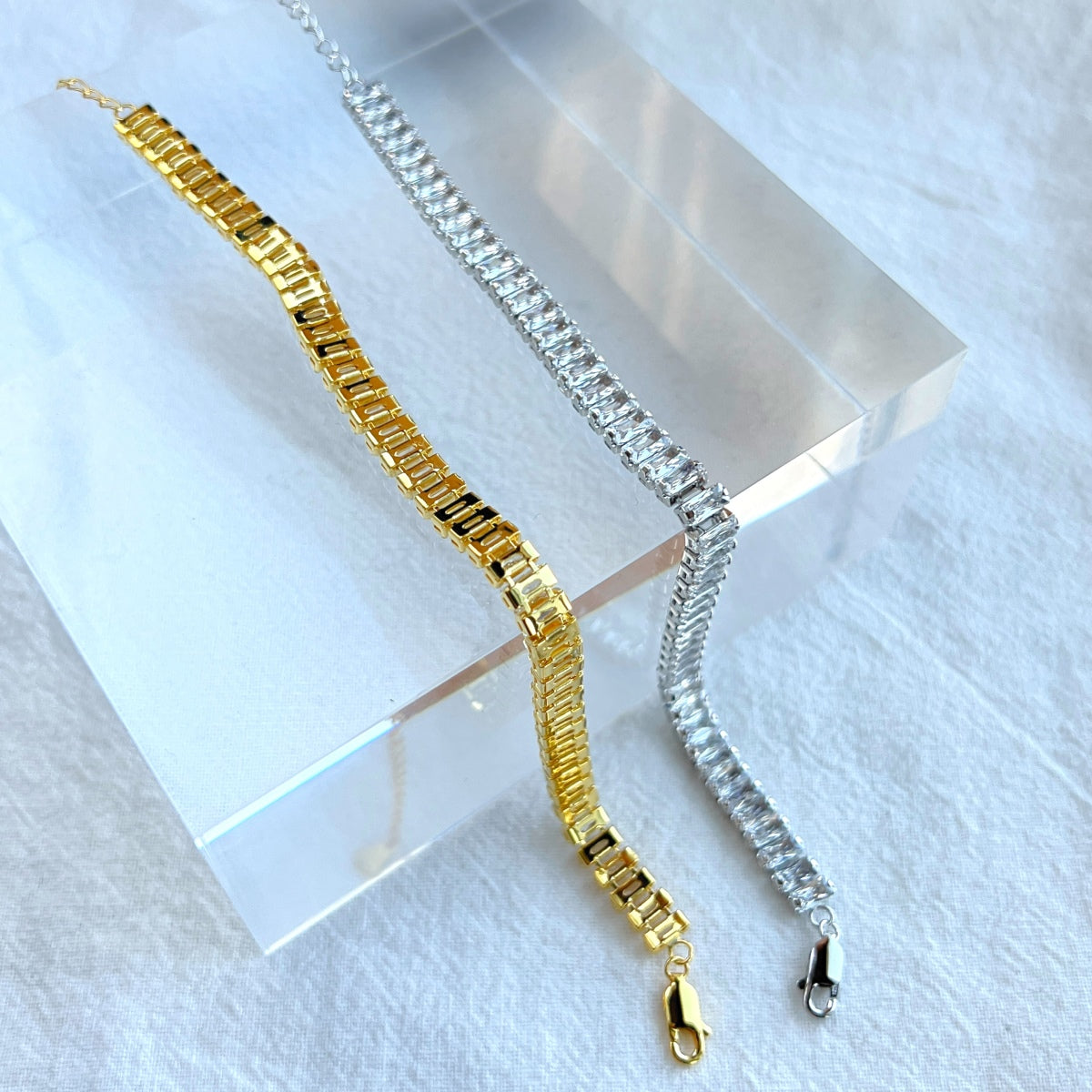 [RAFFINE]Exquisite Emerald Cut Daily Bracelet