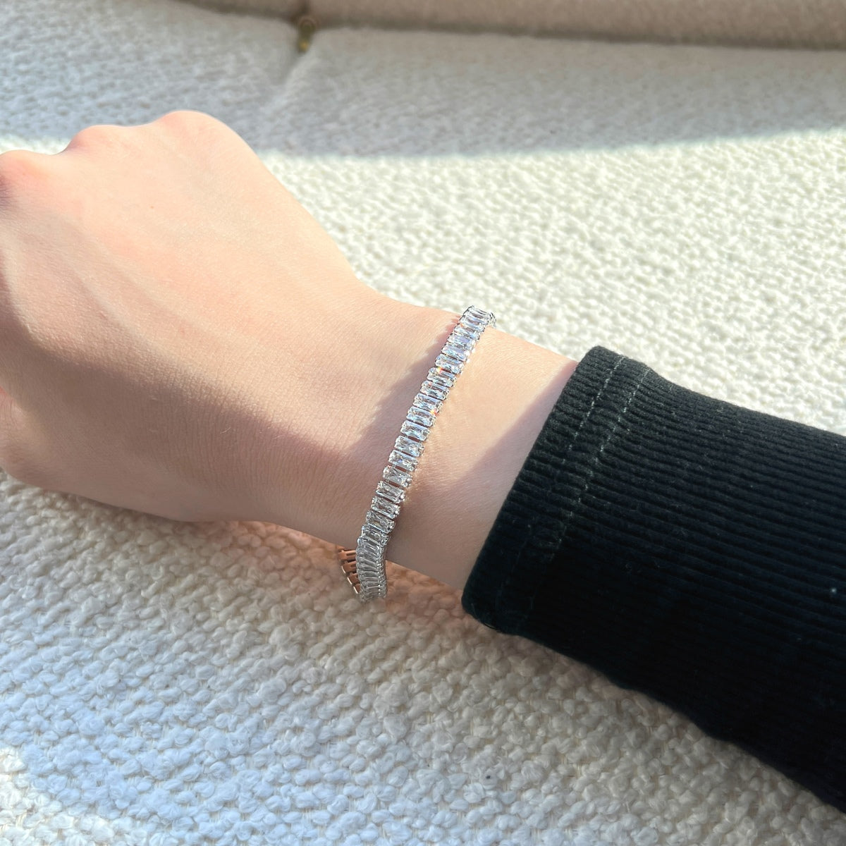 [RAFFINE]Exquisite Emerald Cut Daily Bracelet