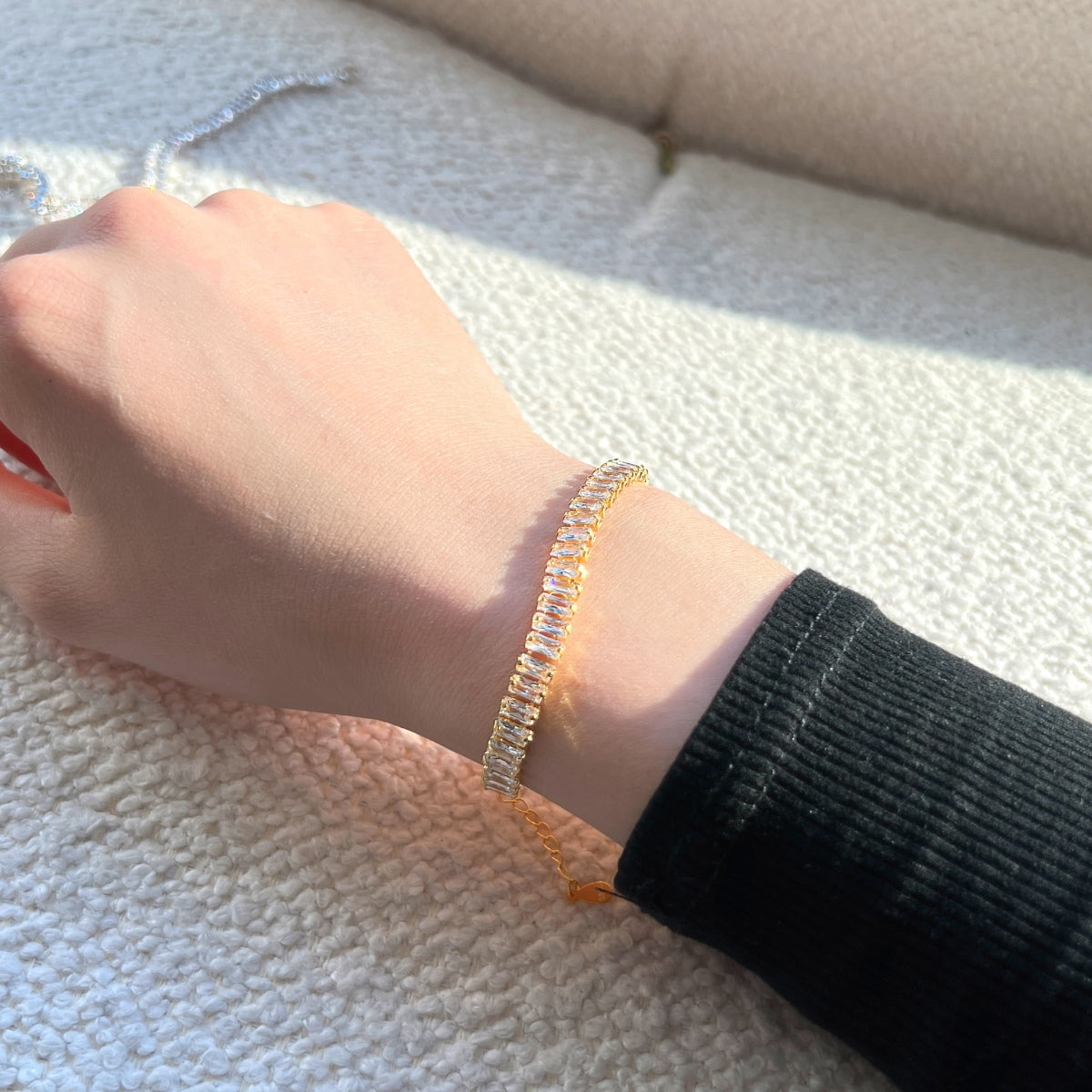 [RAFFINE]Exquisite Emerald Cut Daily Bracelet