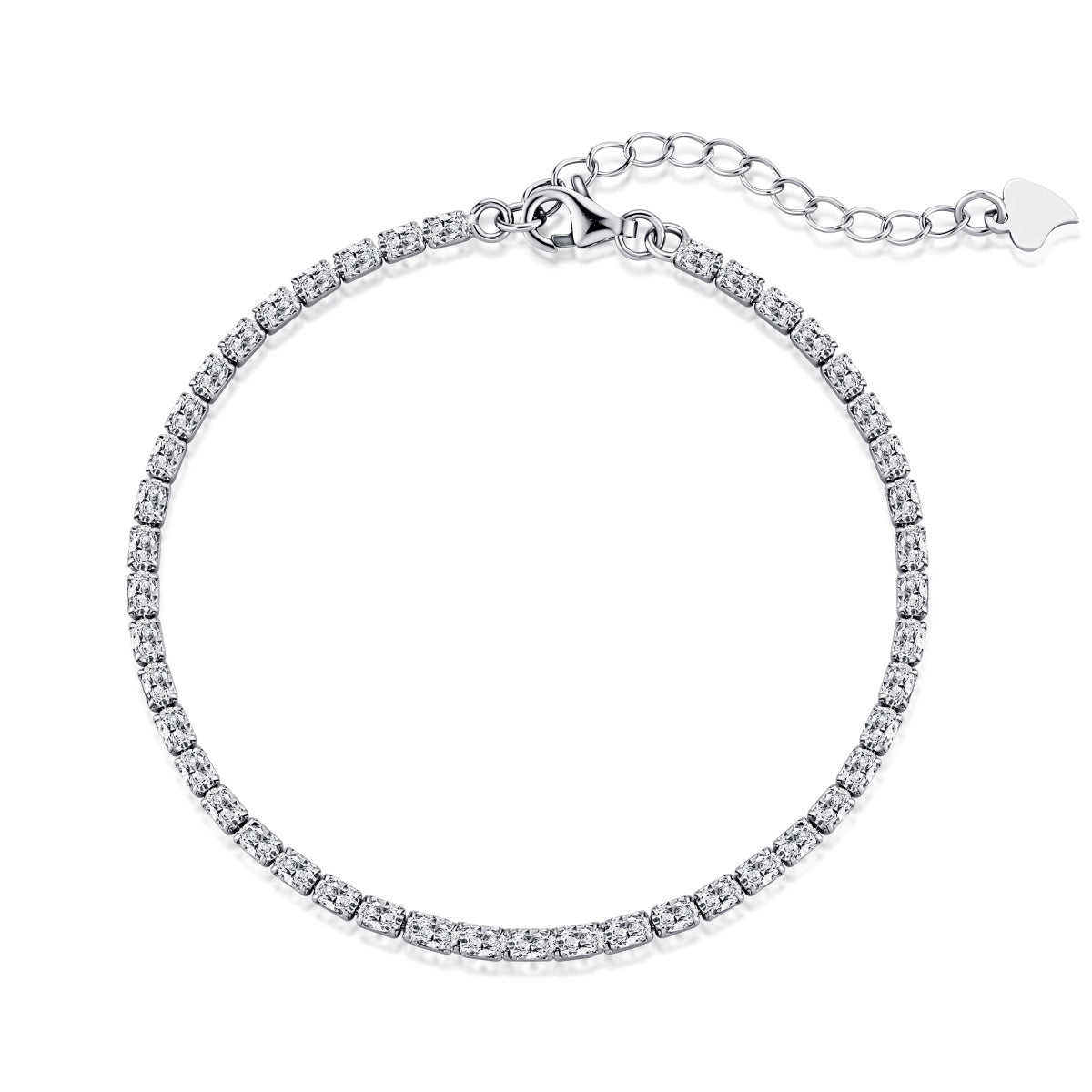 [RAFFINE] Elegante pulsera diaria de corte esmeralda