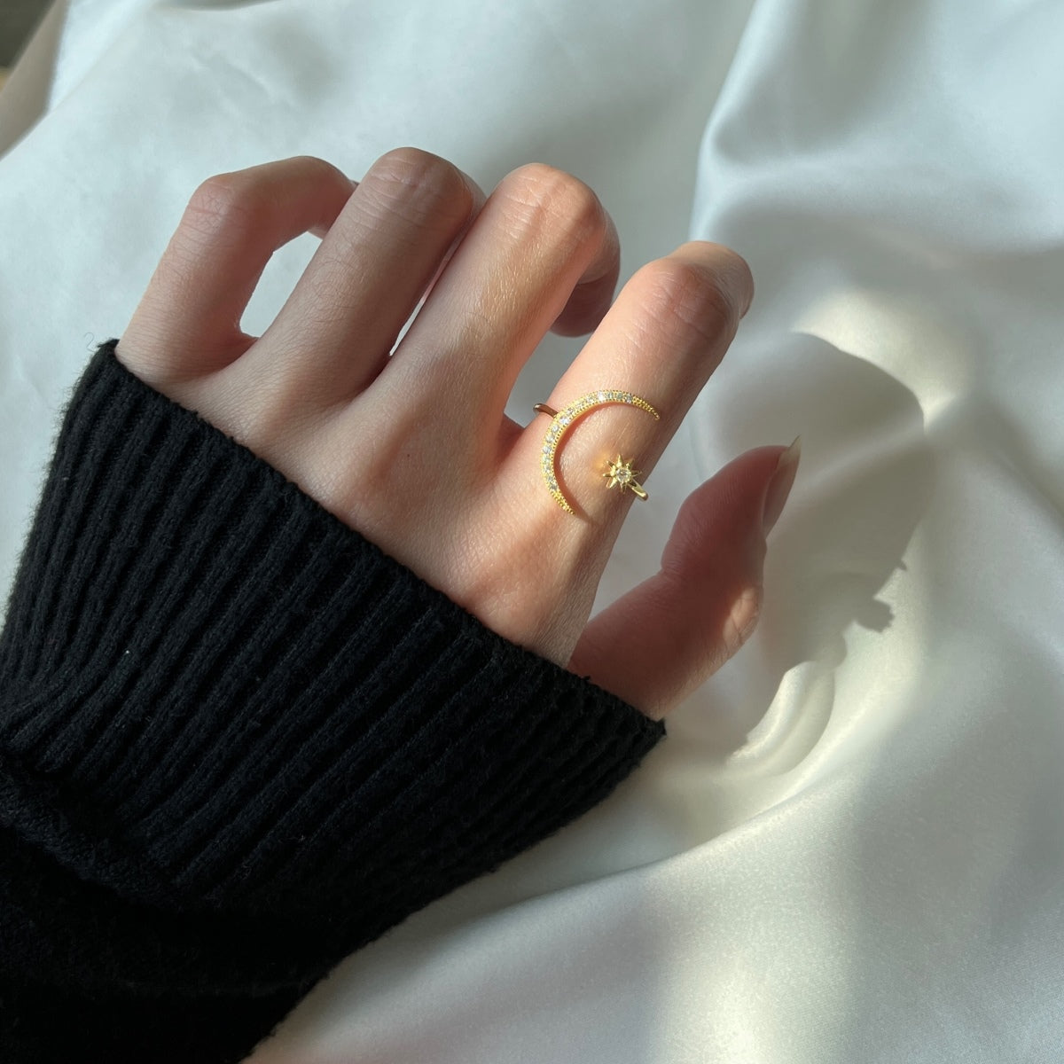 [Raffine]Ewigkeitsring mit Mond und Stern
