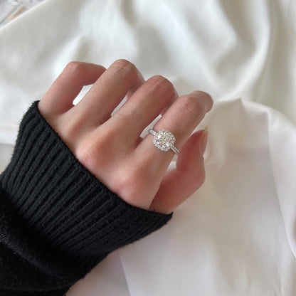 [RAFFINE]Dazzling Resplendent Round Cut Wedding Ring