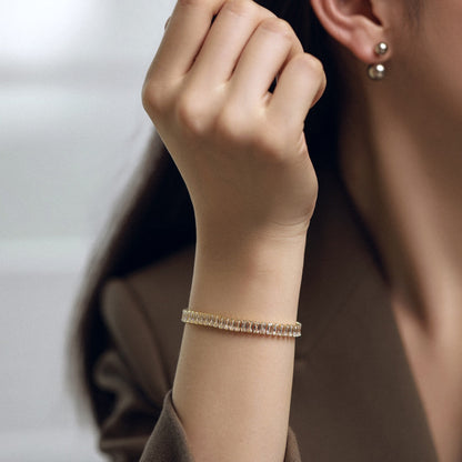[RAFFINE]Exquisite Emerald Cut Daily Bracelet